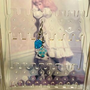 Vintage Glass Flower Bead Earrings